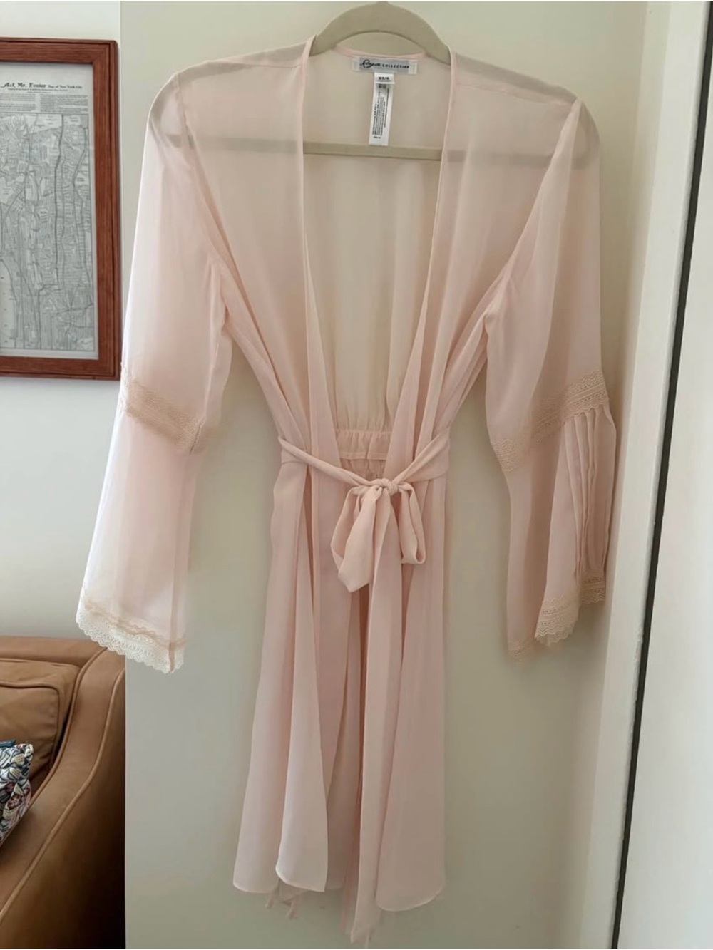 Anthropologie Rya Collection Light pink robe cover up